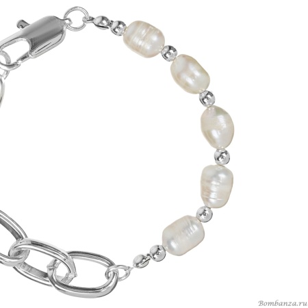 Браслет Fiore Luna, Pearl Сarabiner